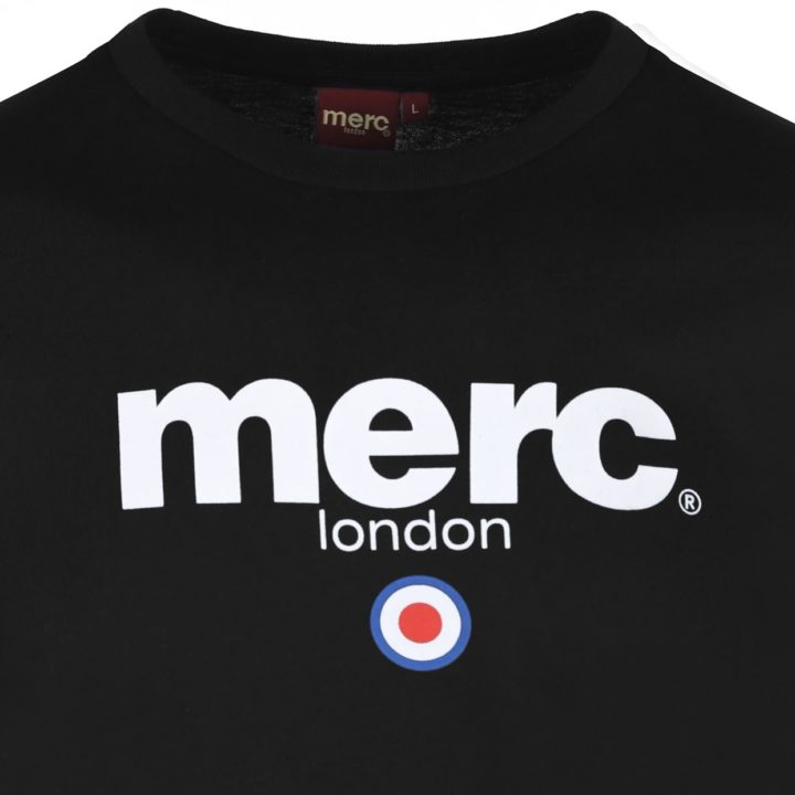 T-Shirt Merc Brighton schwarz Details