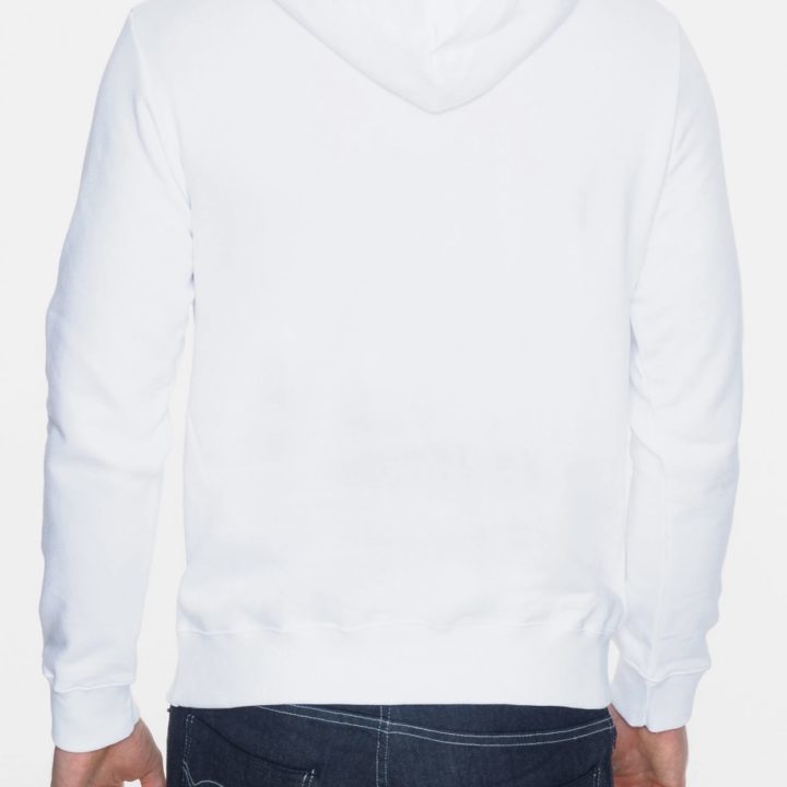 Merc Pill Sweatshirt Hoodie mit Logo in Weiss Rückseite
