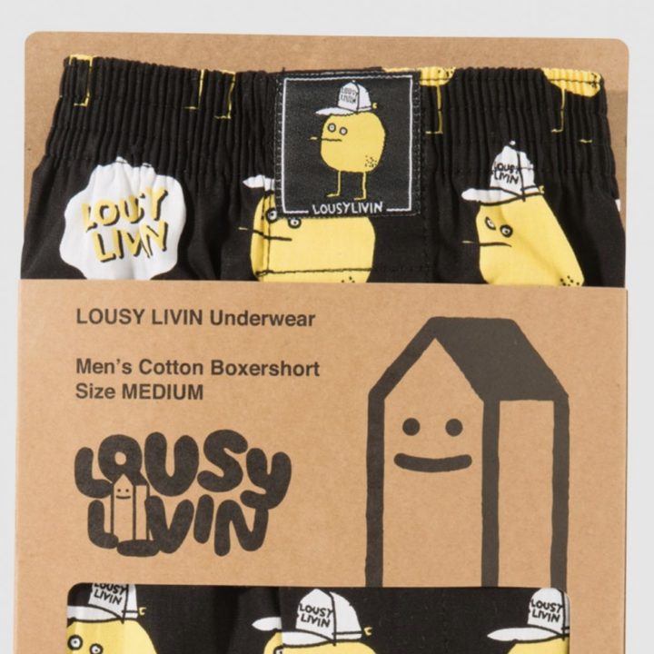 Lousy Livin Lemon Black Boxershorts