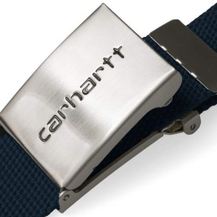 Carhartt WIP Clip Belt Chrome Dark Navy