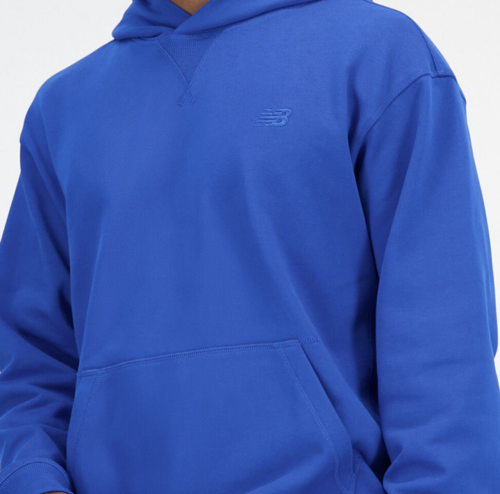 New Balance Athletics French Terry Hoodie Blue Oasis