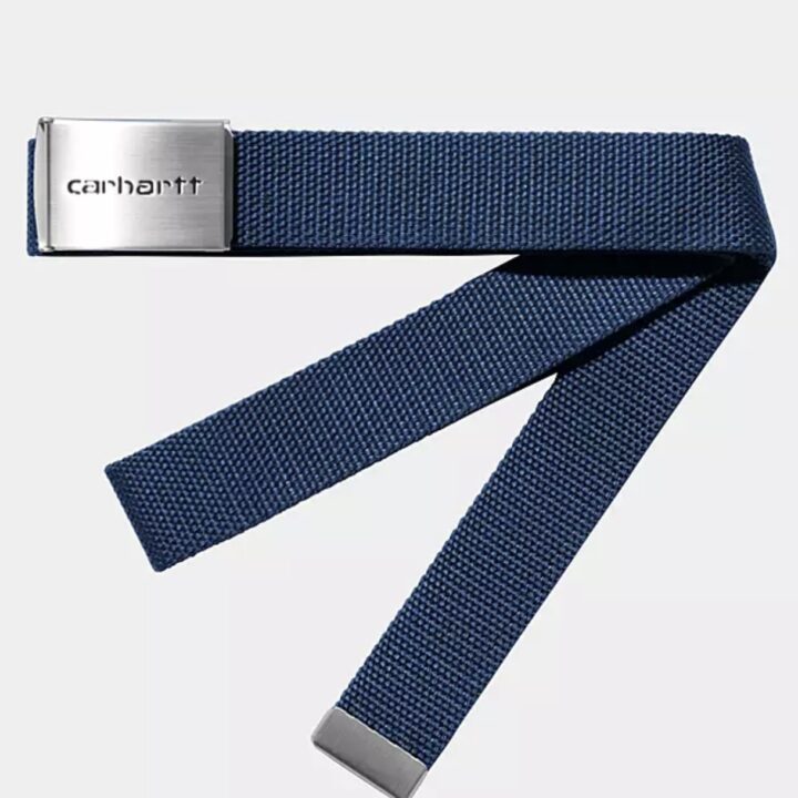 Carhartt WIP Clip Belt Chrome Elder Blue