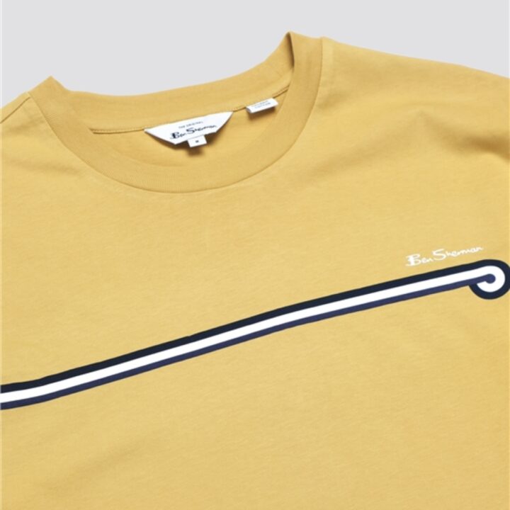 Ben Sherman Core Stripe T-Shirt Sunflower